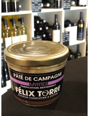 Paté de campagne Felix Torre au porc noir corse et à la myrte