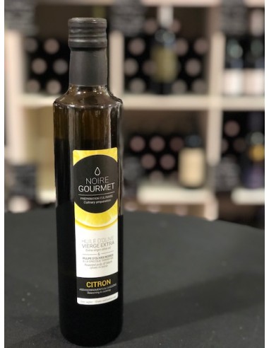 Huile d'olive vierge extra & pulpe d'olives noires & citron - Noire Gourmet 50 cl