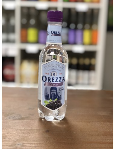 Eau minérale gazeuse corse – Orezza aromatisée Mûre 33cl Bouteille PET