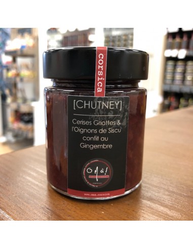 Chutney Corse aux Cerises Griottes & Oignons de Siscu