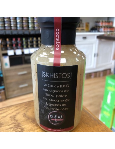 Sauce BBQ Blanche Skhistos (Oignons de Siscu, Poivre Rouge, Graines de Moutarde) O’Ma !