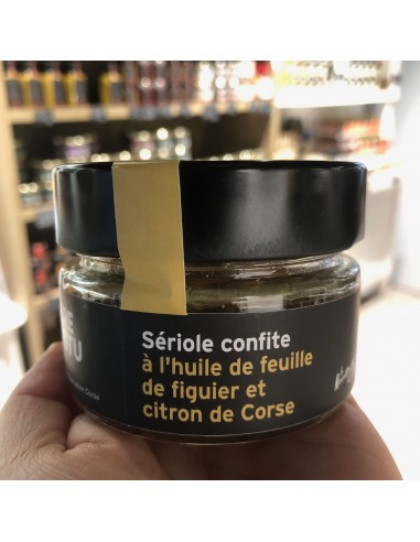 Sériole Confite à l'Huile de feuille de Figuier et Citron Corse