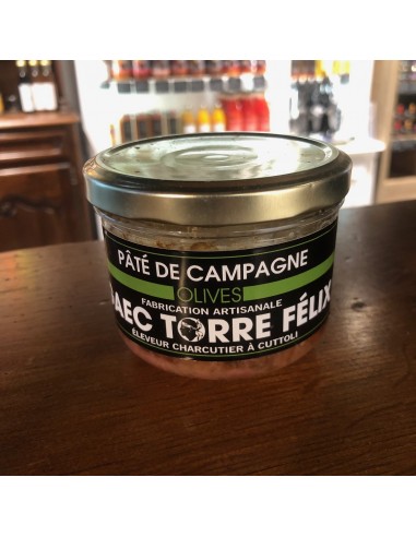 Paté de campagne Felix Torre au porc noir corse et aux olives