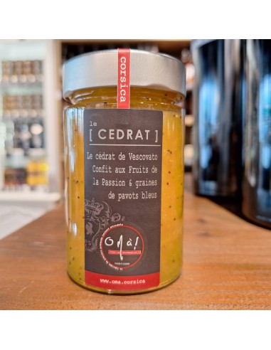 Confiture Cédrat Confits aux Fruits de la Passion & Pavot