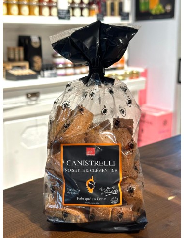 Biscuits - Canistrelli corses aux noisettes et clémentine - Biscuiterie d'AFA